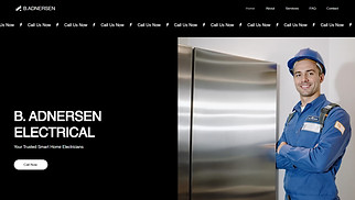  website templates - Electrician (Dark)